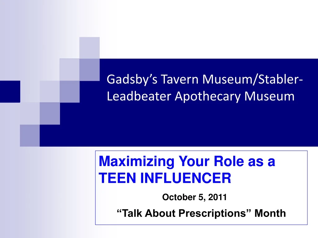 gadsby s tavern museum stabler leadbeater apothecary museum