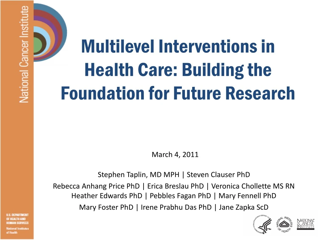 multilevel interventions in health care building