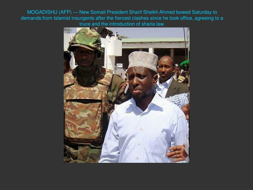mogadishu afp new somali president sharif sheikh