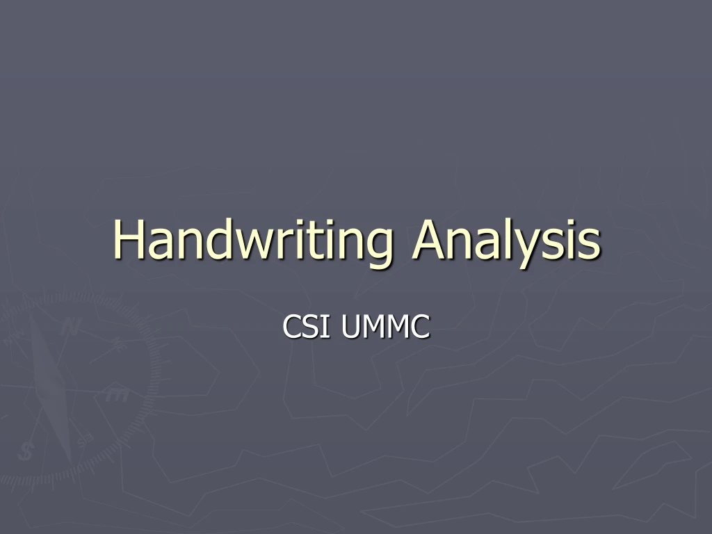 handwriting analysis