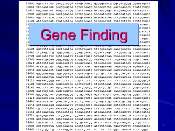 Gene Finding