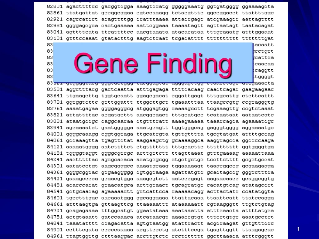 gene finding