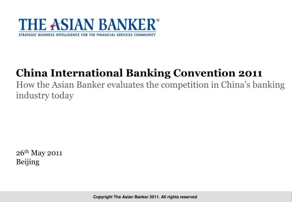 China International Banking Convention 2011