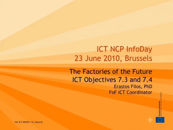 ICT NCP InfoDay  23 June 2010, Brussels