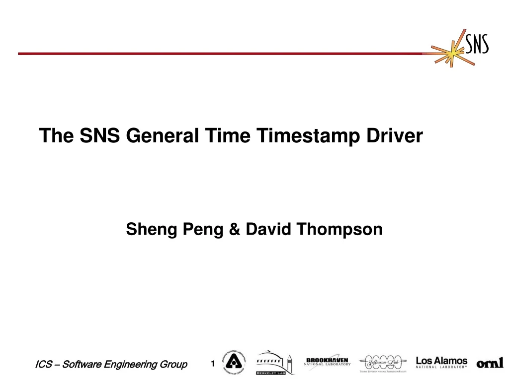 the sns general time timestamp driver