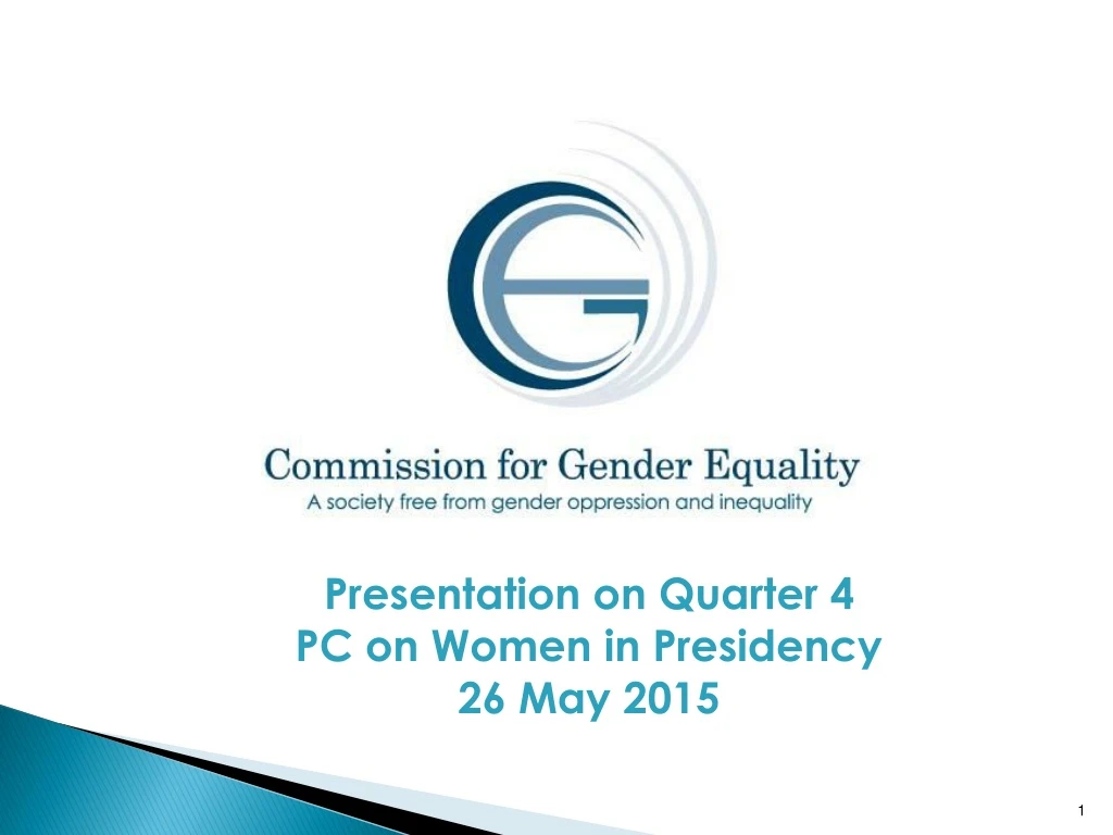 presentation on quarter 4 pc on women