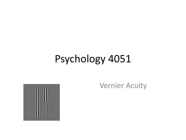 Psychology 4051