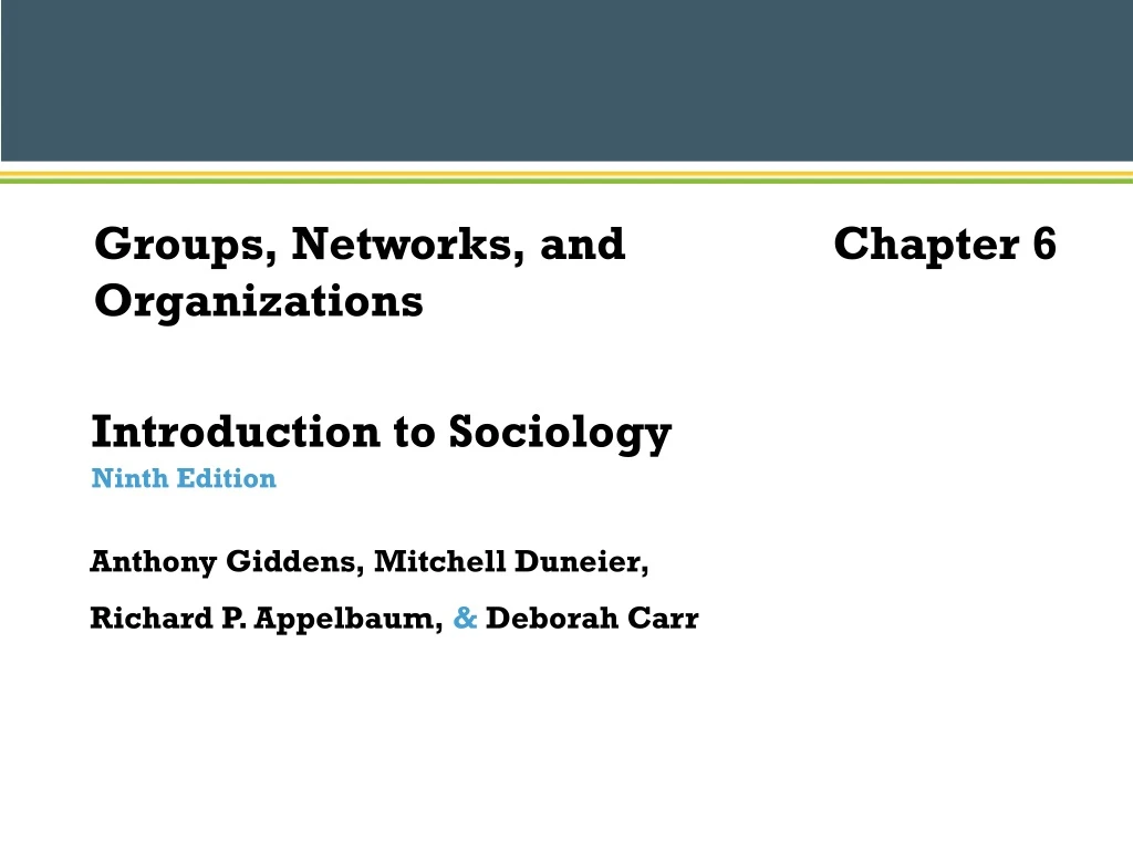 groups networks and organizations