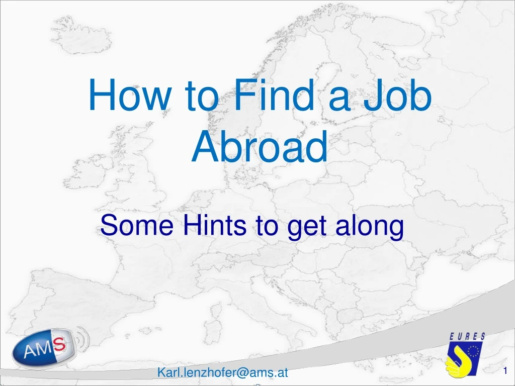 how to find a job abroad