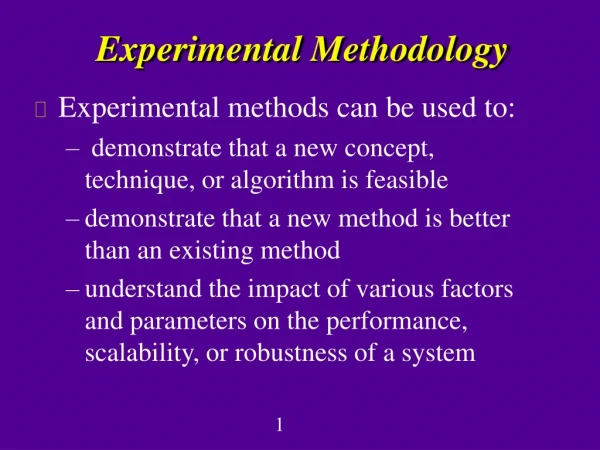 Experimental Methodology