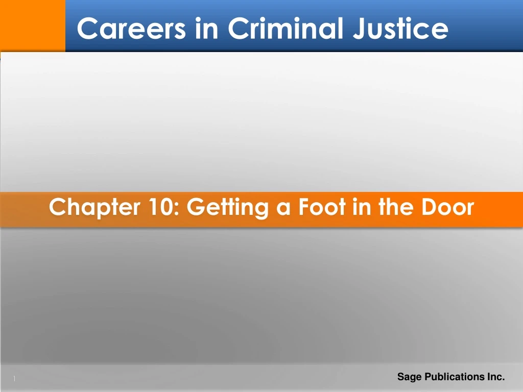 careers in criminal justice