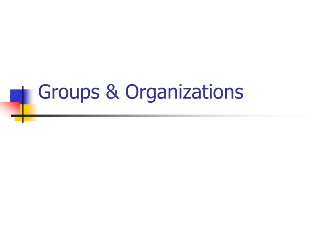groups organizations