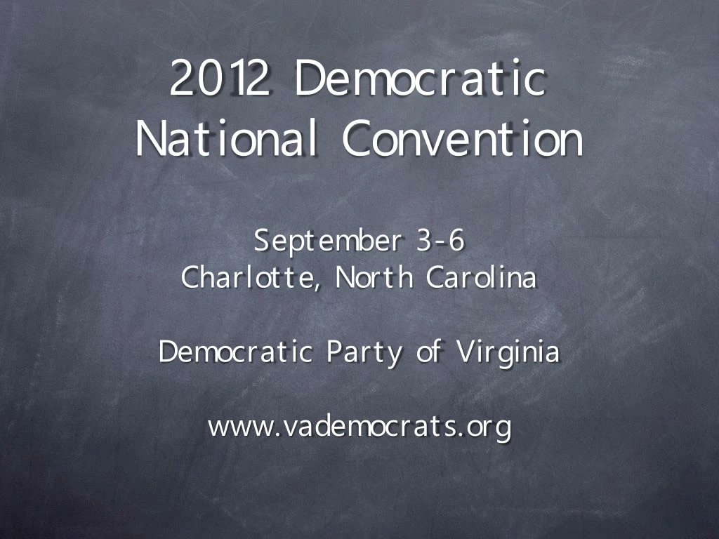 2012 democratic national convention