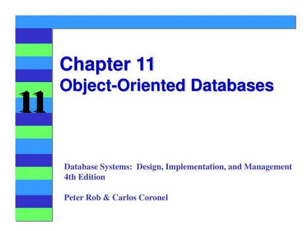Chapter 11 Object-Oriented Databases