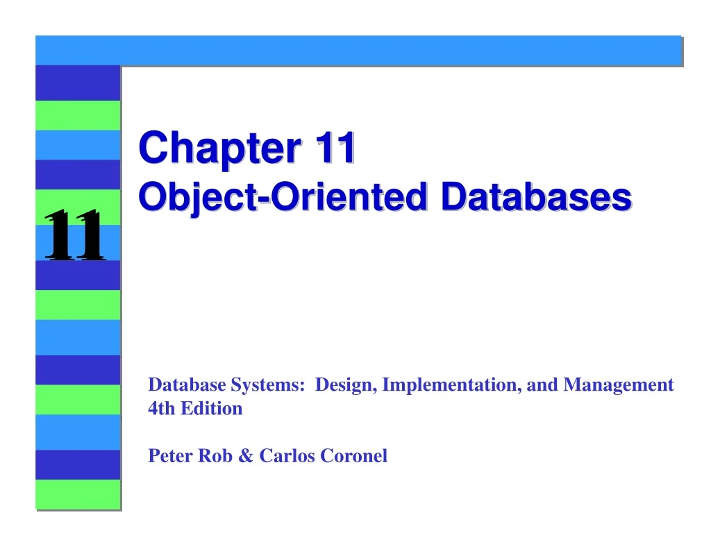 chapter 11 object oriented databases