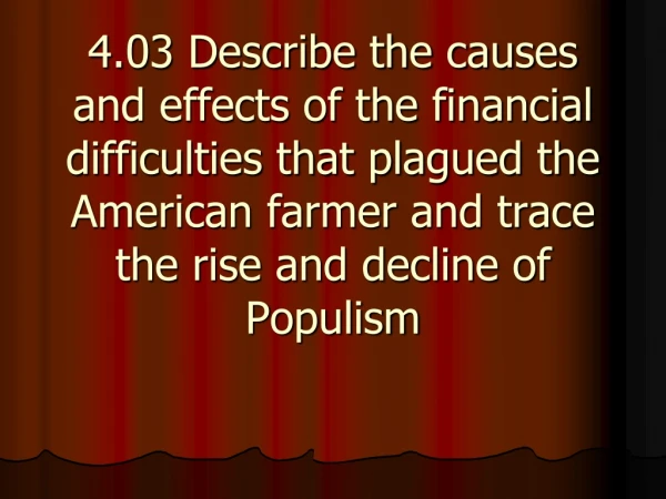 Populism! Can we predict what this word refers to?