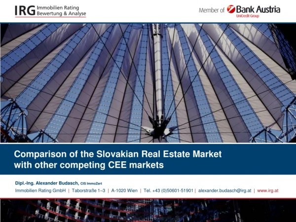 Comparison of the Slovakian Real Estate Market  with other competing CEE markets