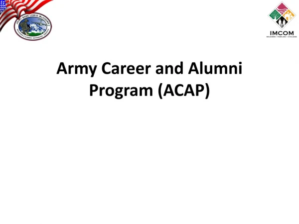 Army Career and Alumni Program (ACAP)