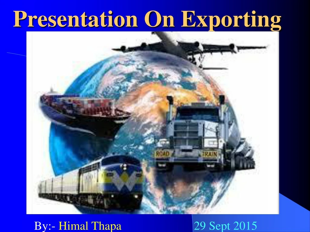 presentation on exporting