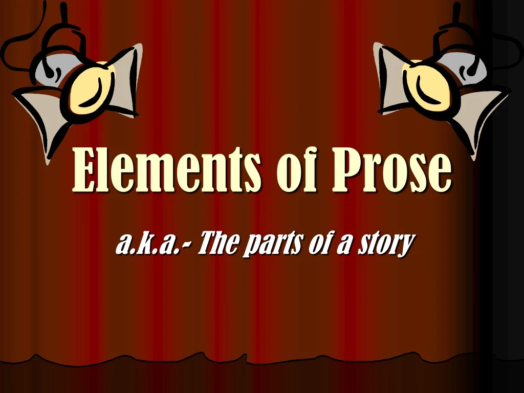 elements of prose