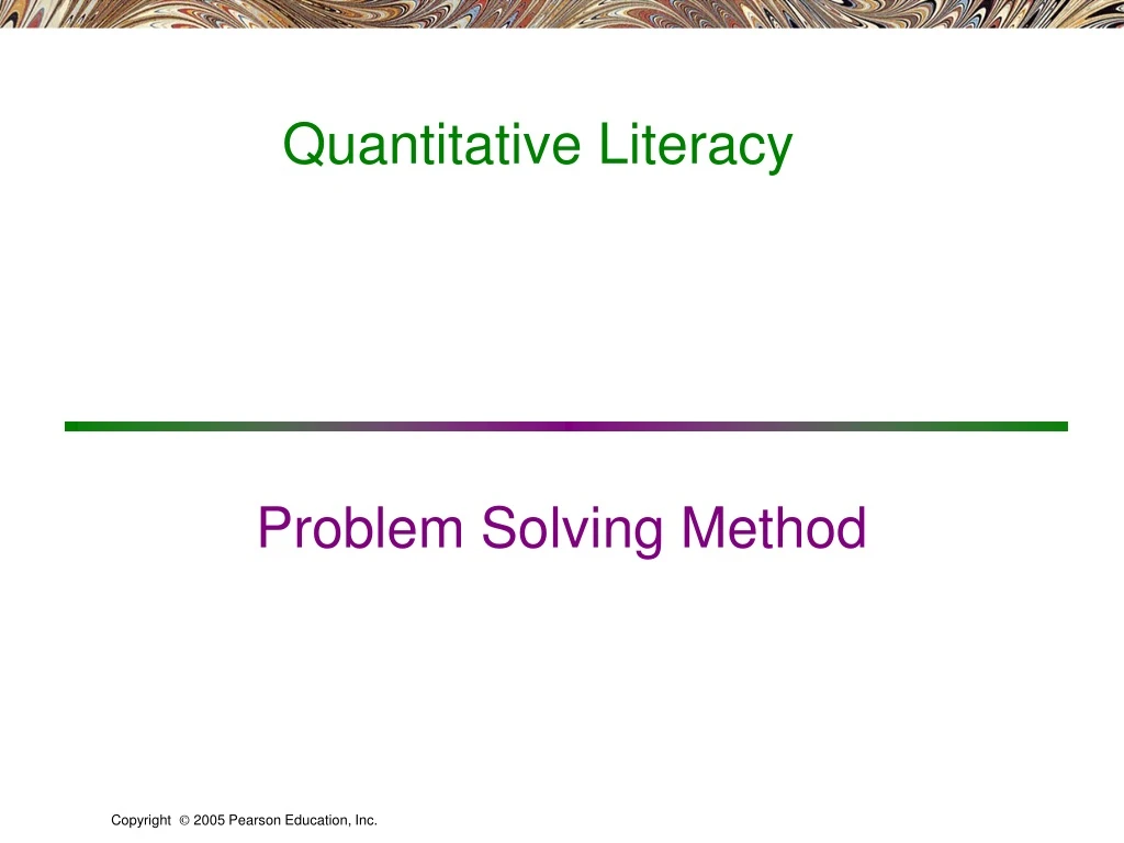 quantitative literacy