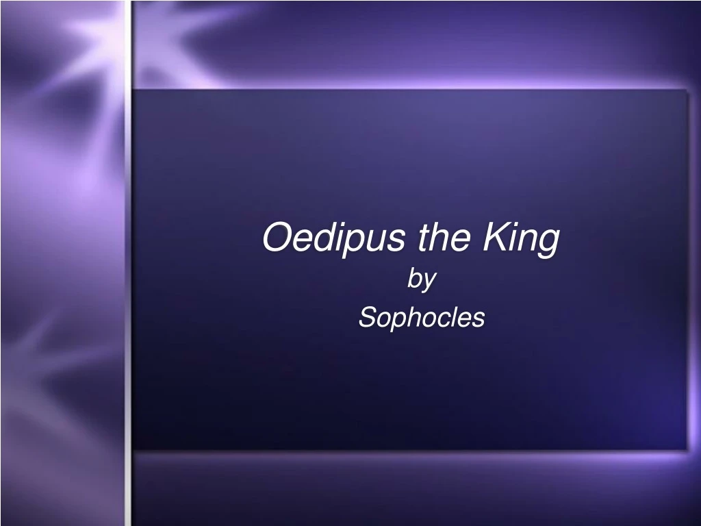 oedipus the king