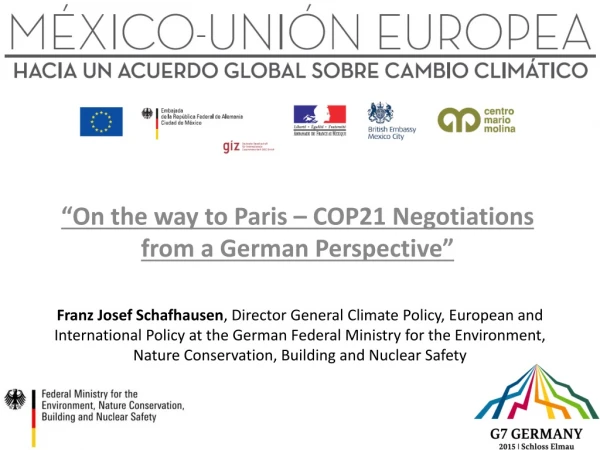 “On the way to Paris – COP21 Negotiations from a German Perspective”