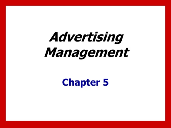 Advertising Management