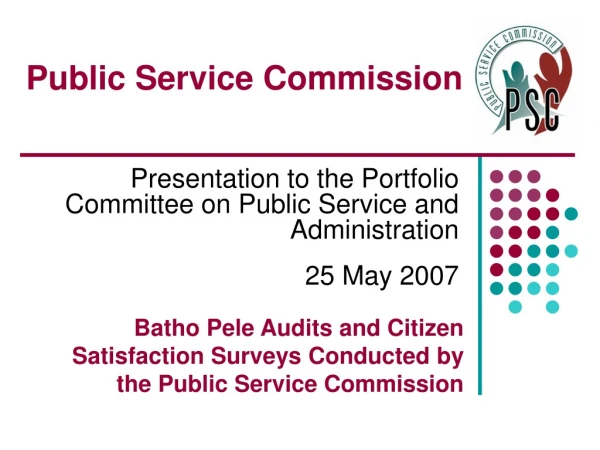 Public Service Commission