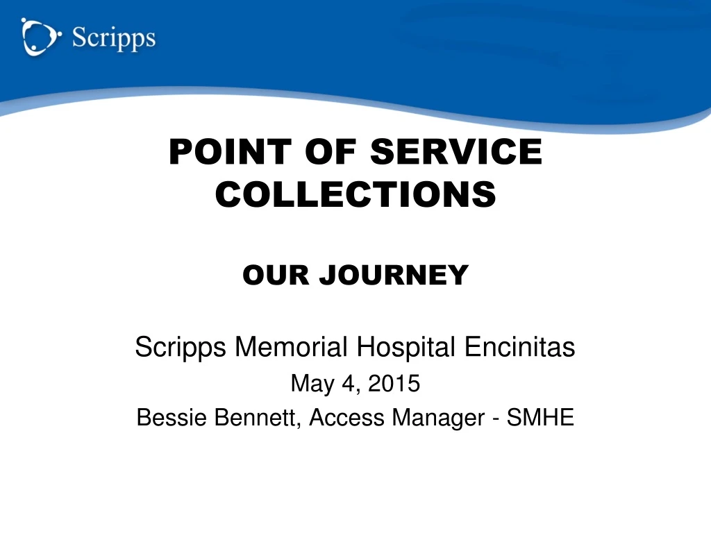 point of service collections our journey