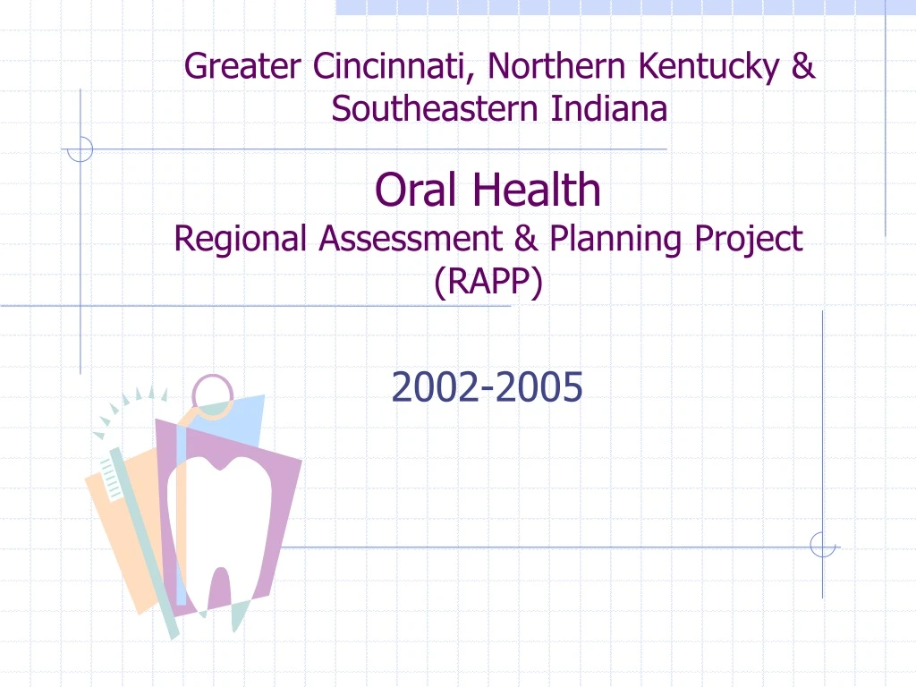 oral health regional assessment planning project rapp