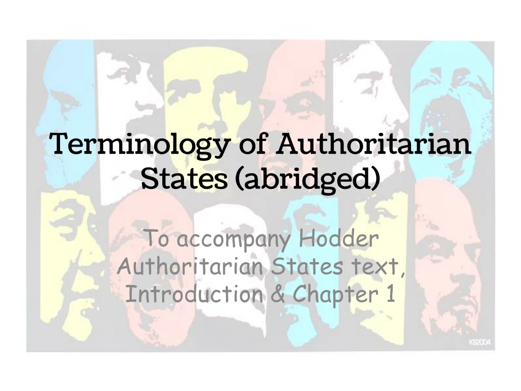 terminology of authoritarian states abridged
