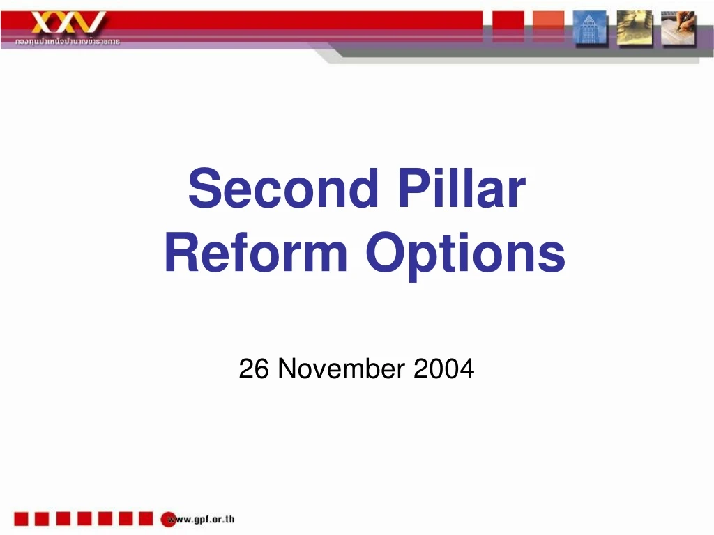 second pillar reform options 26 november 2004