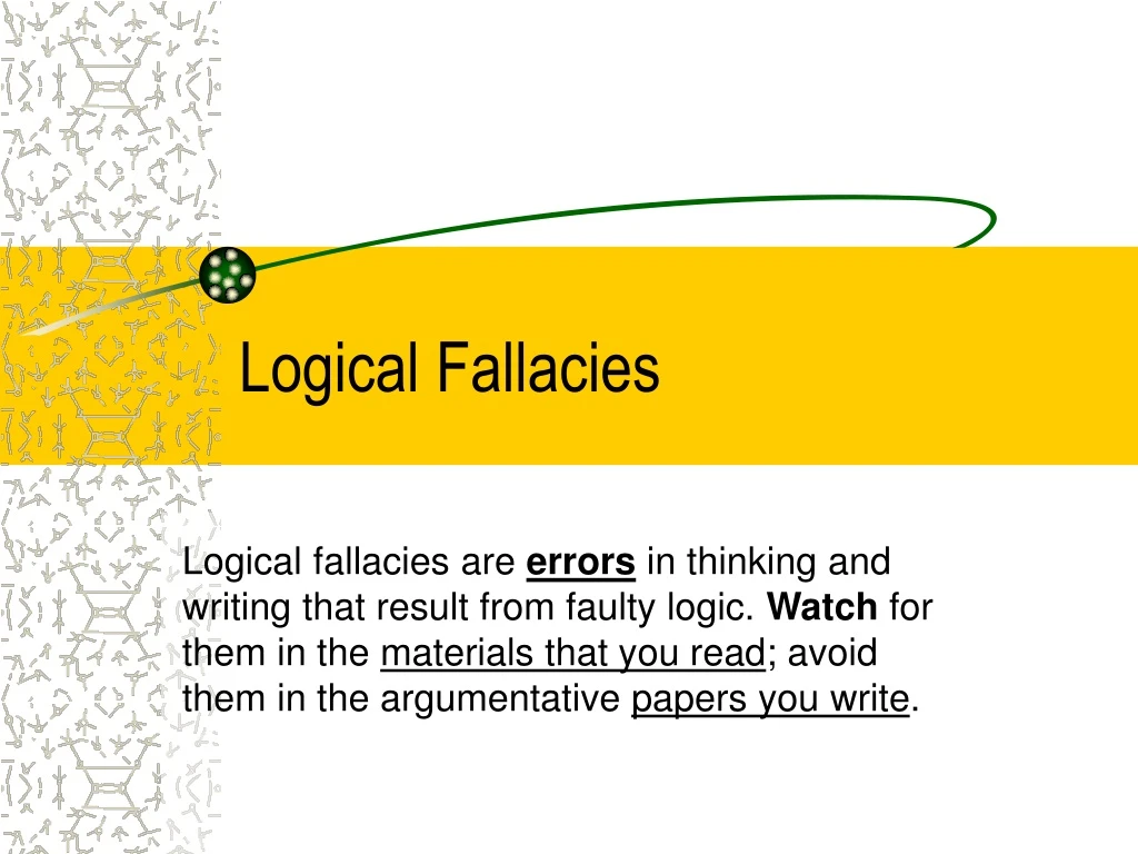 logical fallacies