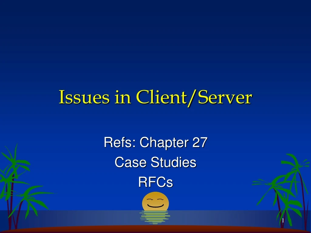 issues in client server