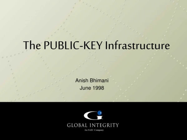 The PUBLIC-KEY Infrastructure
