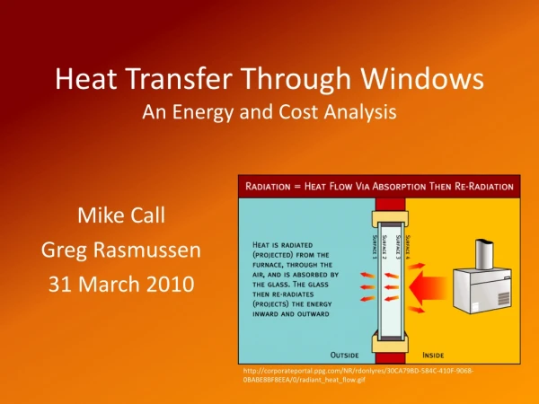 Heat Transfer Through Windows An Energy and Cost Analysis