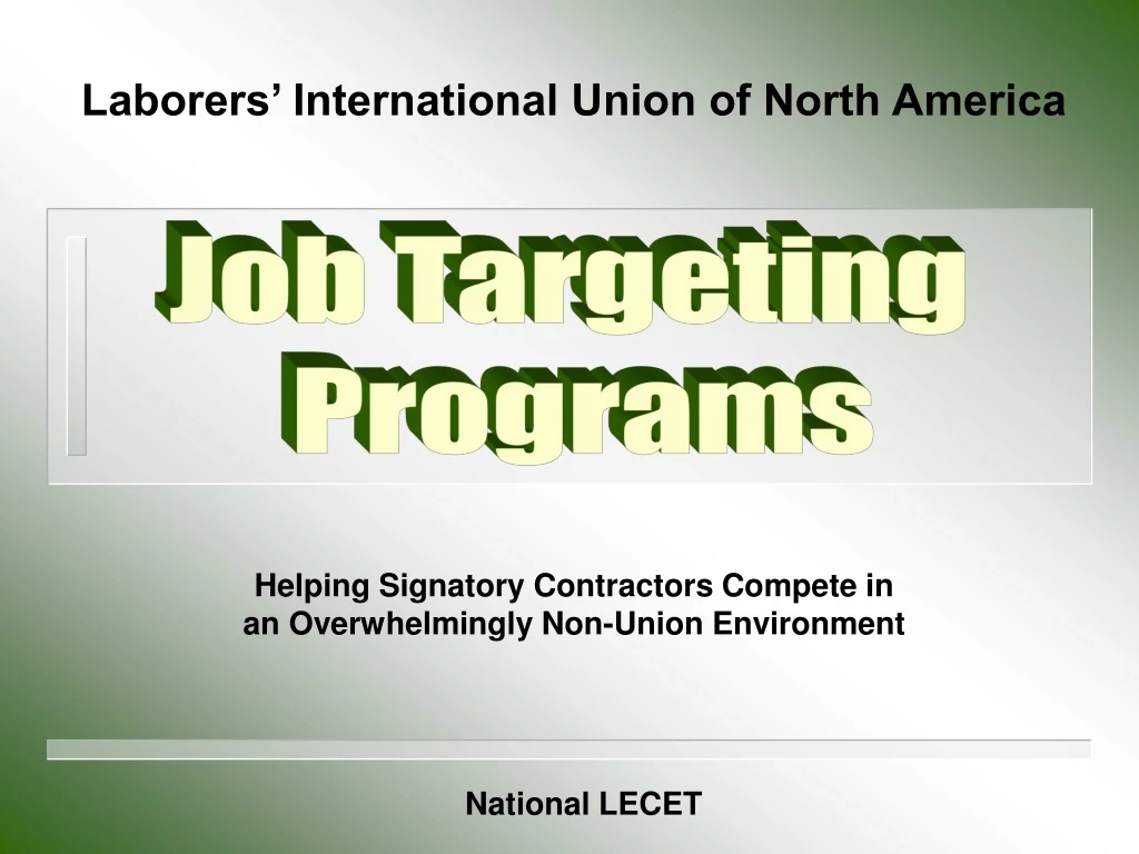 laborers international union of north america