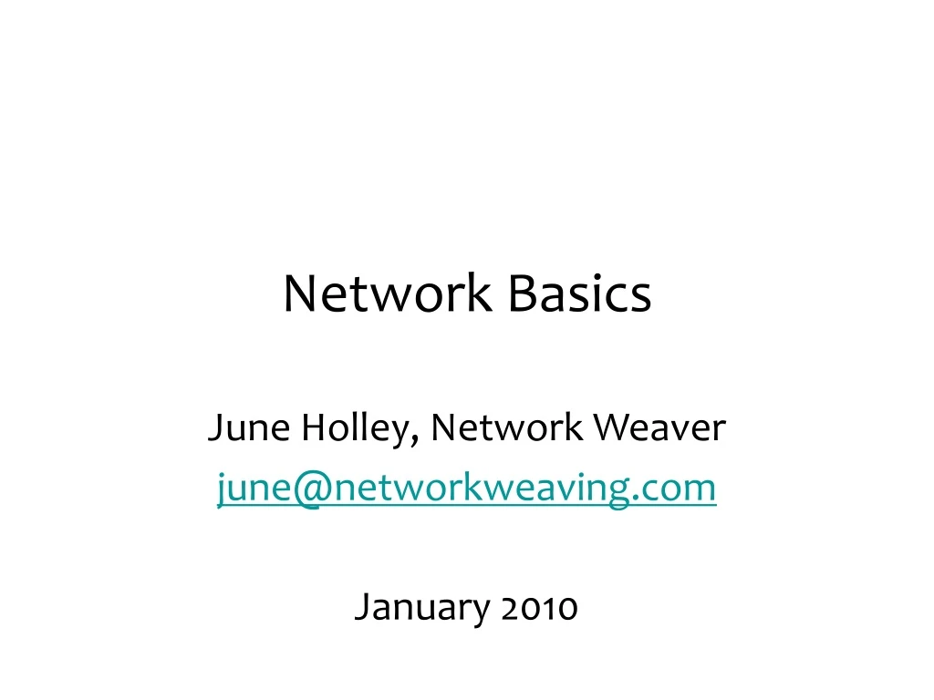 network basics