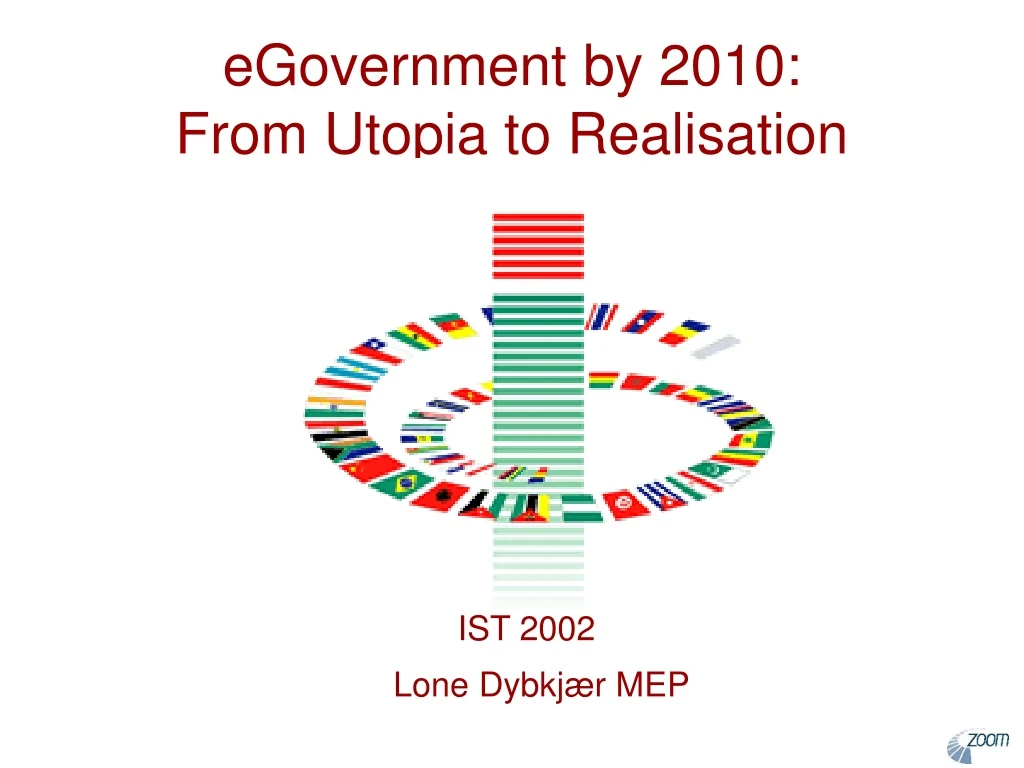 egovernment by 2010 from utopia to realisation