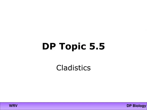 DP Topic 5.5