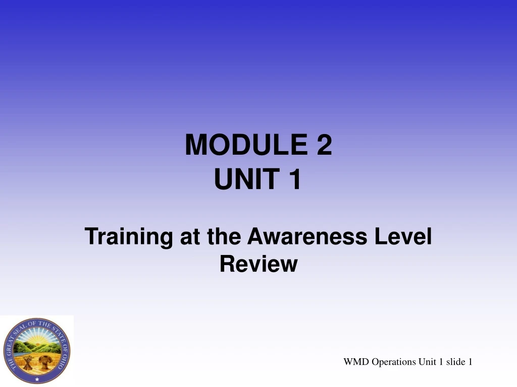 module 2 unit 1