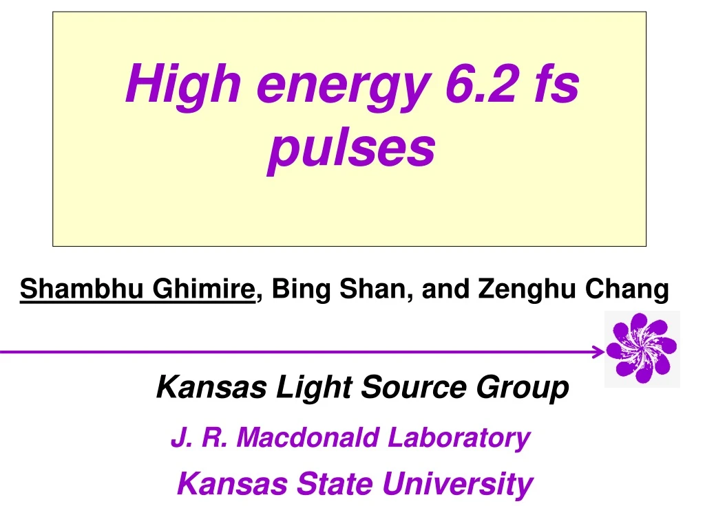 high energy 6 2 fs pulses