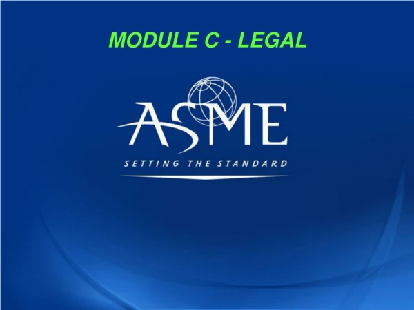 MODULE C - LEGAL