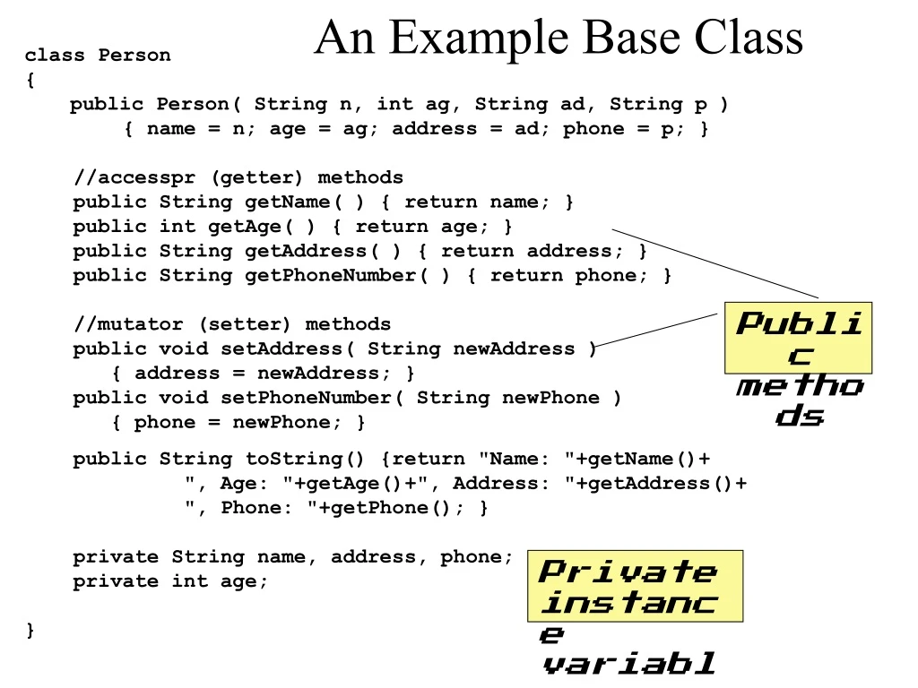 an example base class