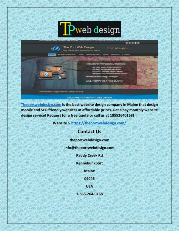 theportwebdesign com is the best website design