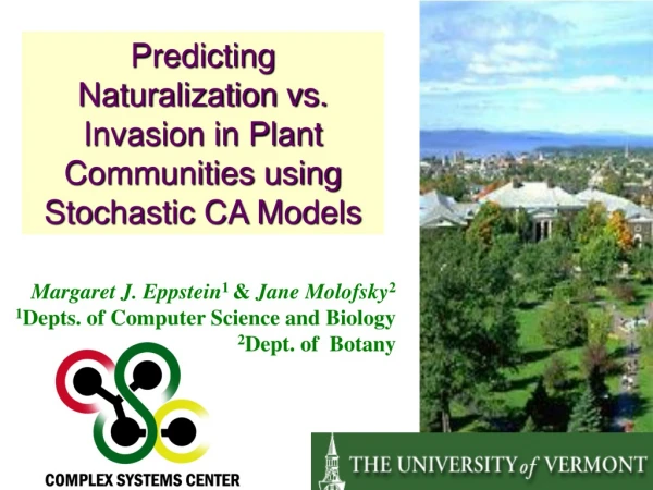 Predicting Naturalization vs. Invasion in Plant Communities using Stochastic CA Models