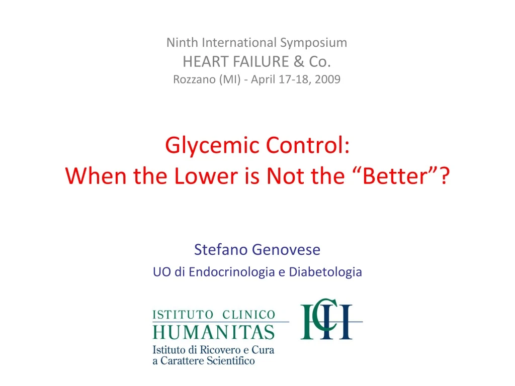 glycemic control when the lower is not the better