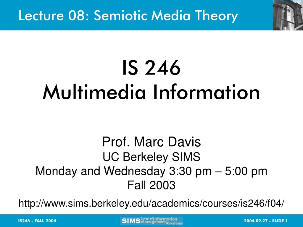 lecture 08 semiotic media theory