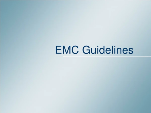 EMC Guidelines